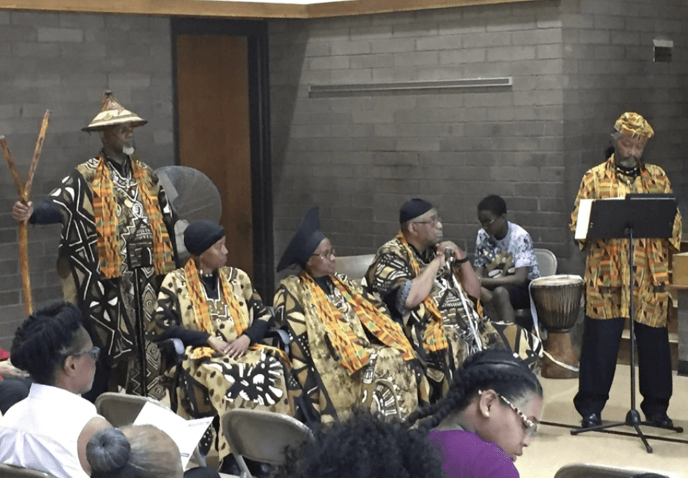 AROPI elders in ceremonial dress